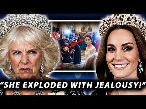 Queen Camilla STUNNED on Camera as Catherine Appears Wearing the Late Queen’s Iconic Tiara!
