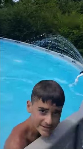 Homemade water fountain install on our intex above ground pool. (2 of 3 video's)