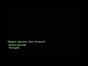 MW Mission Text Effects