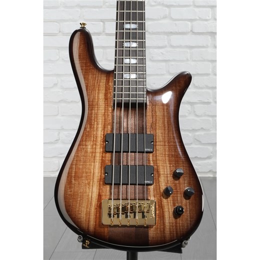 Spector USA NS-5-string Electric Bass Guitar - Brown Edgeburst
