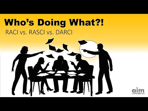 Who Does What?! Raci v RASCI v DARCI