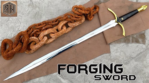 Forging a sword from rusted chain