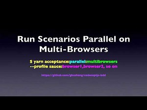 Multi Browsers - Codeceptjs-BDD Scenarios run on Multi Browsers in Parallel