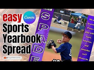 Yearbook Sports Poster Canva Tutorial Step by Step for Canva Beginners, Yearbook Sports Page