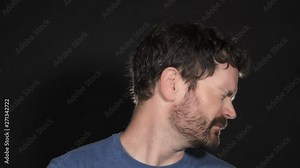 Totally Shocked Man Slaps His Face Hard And Shakes Head