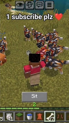 My pat Dog 🐕 Minecraft games #minecraft #shortsfeed