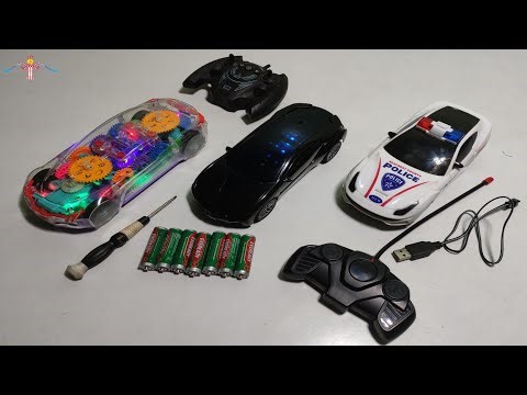 Rimot control Rc Fomaus car And police stunt car unboxing & Testing/ Transparent Gear Light Gadi