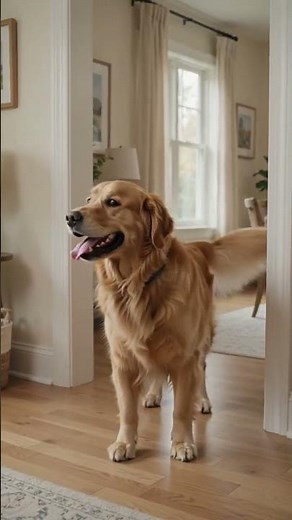 Hide & seek prank with golden Retriever