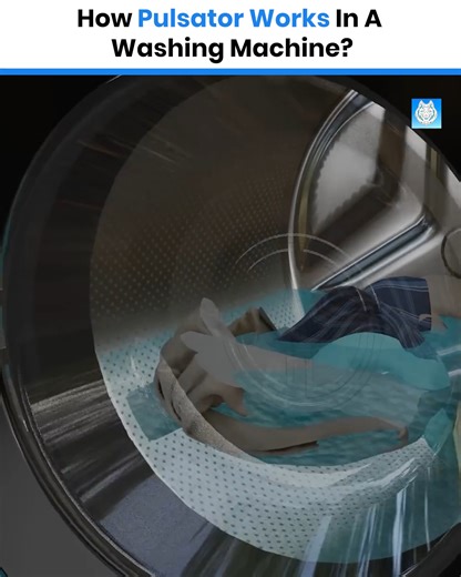 How Pulsator Works in a Washing Machine . . #viralfbreels #LifeADA #science #electricity #mustmatch #3danimation | LifeAda