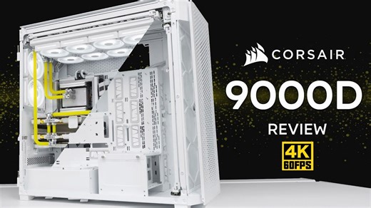 【4K60帧】新款海盗船9000D超级塔机箱HEDT平台分体水冷装机详细评测 | 作者：GGF Events | 机翻中文