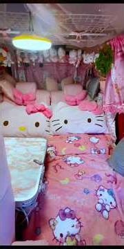 Washing Hello Kitty pillowcase / Introducing the interior of the NBOX