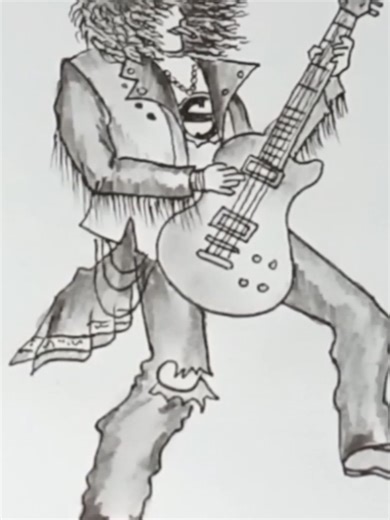 Slash Drawing #drawing #slash #rockstar #gunsnroses🌹🔫 #sketch