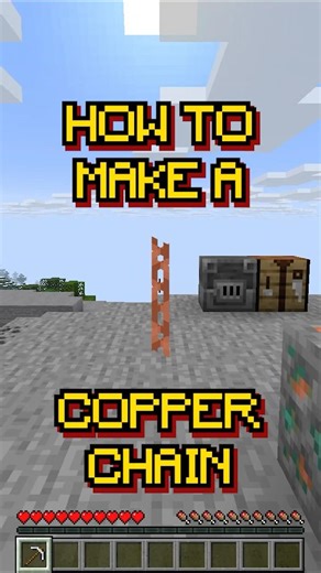 Minecraft: How to make a Copper Chain | Recipe 174
