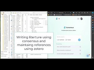 Quick Literature Review Writing via Consensus with Management of References using Zotero Connector