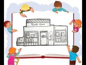 HOW TO DRAW BOOKSTORE QUICK SKETCH | EASY DRAWING FOR KIDS