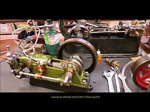 Stuart 800 Side Shaft Gas Engine Run It is 60 Years Old and Much Cleaner