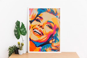 Pop Art Poster Digital Download • Colorful Retro Wall Decor • Instant Printable Wall Art • Modern Art for Living Room & Office - Etsy