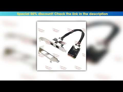 Hands-on Mini PCI-E Dual Port 2 x RJ45 Ethernet 10/100/1000Mbps Gigabit LAN Card Network Interface•