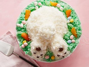 Coconut Bunny Butt Cake
