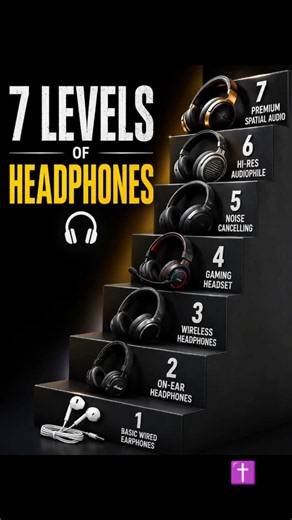 7 Levels of Headphones Explained Budget Earbuds vs Studio vs $10K Audiophile Gear#shorts