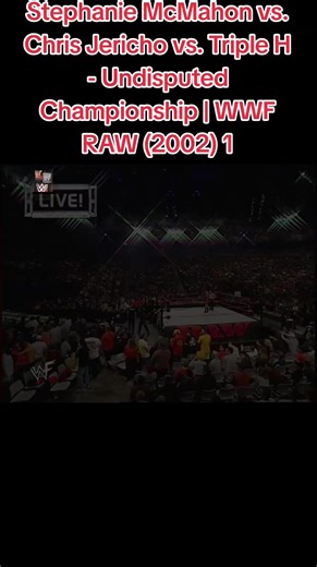 #wwe Stephanie McMahon vs. Chris Jericho vs. Triple H - Undisputed Championship | WWF RAW (2002) 1