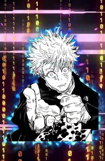 Satoru Gojo Manga + Glow twixtor 4k Clip