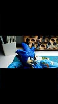 How to make sonic the hedgehog alien diorama #youtubeshorts