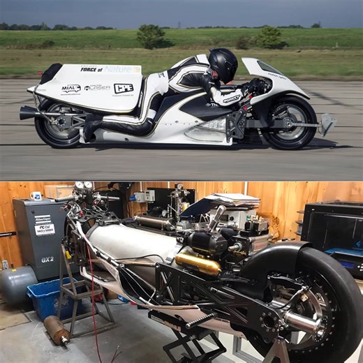 World's Fastest Steam-Powered Motorcycle Completes Standing 1/8 Mile in 3.88-Seconds