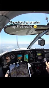 10 PPL Checkride Questions I got asked! #airplane #aviation #flying #pilot #checkride