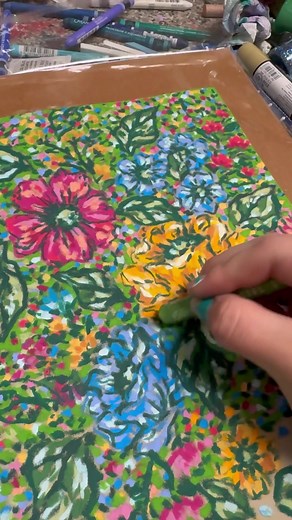 Colorful Floral Art Canvas Prints