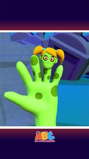 Spooky Zombie Finger Family Adventure🧟🖐️ #shorts #halloween #fingerfamily #allbabieschannel