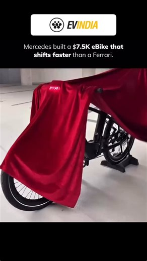 When e-cycling meets #F1 tech! Mercedes just dropped a $7.5K eBike that shifts gears faster than a #Ferrari. 🏎⚡ Would you ride this beast on city streets? #MercedesAMG #EBike #FutureOfMobility #CyclingReimagined #EVRevolution | EV INDIA