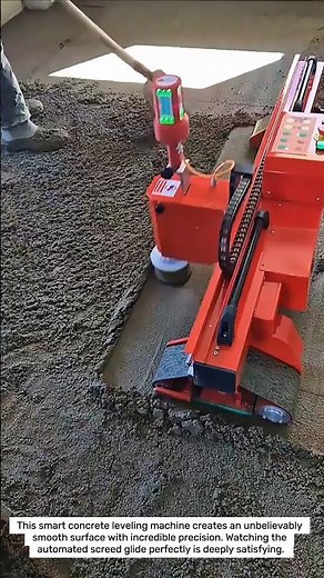 Automatic Concrete Leveling Machine Works Perfectly