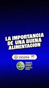 La importancia de una buena alimentación reside en el cuidado de nuestra salud. Comer alimentos saludables nos ayuda a prevenir enfermedades como la diabetes o el cáncer. #SecreatariaDeSalud | La Mejor Merida
