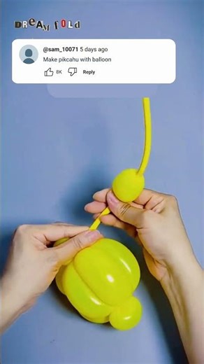 making balloon pikachu #diy #balloon