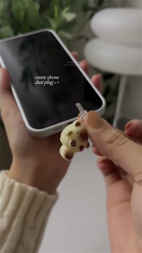 Adorable Cat Dust Plug For Phones 🐾 #phoneaccessories