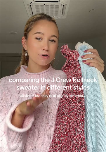 Am I losing my mind or am I onto something here??? @J.Crew I love this sweater so much but I’m confused #jcrewrollneck #sweaterweather #tryon #jcrew