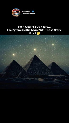 Even after 4,500 years... the pyramids still align with these stars. How?🤔#audio