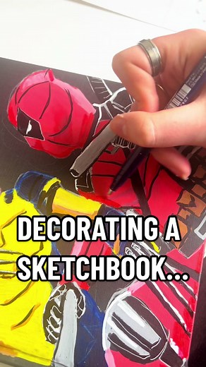 Fanart: Deadpool and Wolverine Sketchbook Painting | Marvel Artist