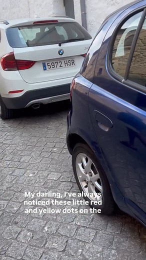 Miguel Pengel on Instagram: "Those red and yellow dots on new tyres aren’t random— they’re reference marks for optimal mounting and balance. The yellow dot indicates the tyre’s lightest point and should usually align around the valve stem, the heaviest part of the wheel, to minimise imbalance. The red dot marks the point of maximum radial force variation and is aligned with a dimple or mark on the rim if present. Sometimes you see both dots, at which the red dot alignment takes priority. Usually