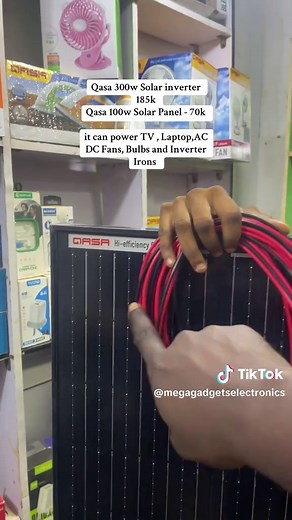 Qasa 300W Solar Inverter and 100W Solar Panel Overview