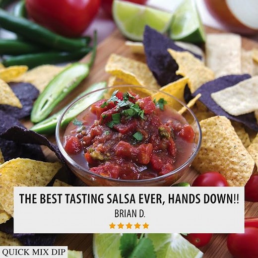 Garden Fresh Salsa Dip Product Animation