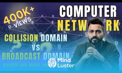 Mind Luster - Learn Lec 15 Collision Domain Vs Broadcast Domain Repeater Hub Bridge Switch Router Networks