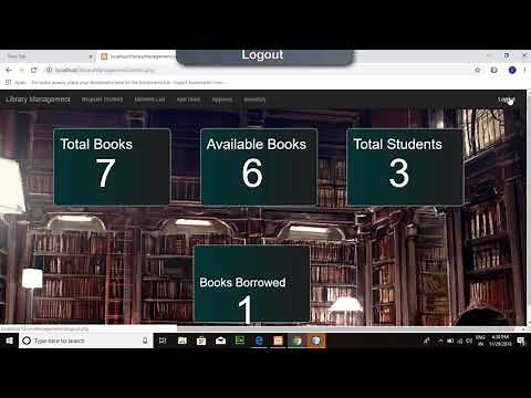 Online Library Management System with Source code, PHP MySQL DBMS