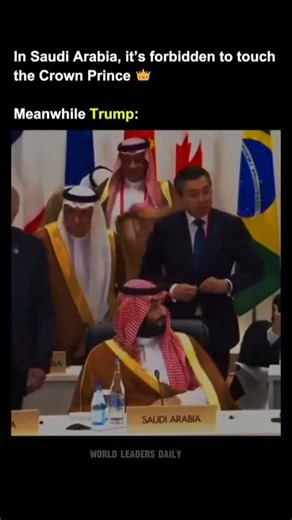 The Moment Donald Trump Met Saudi Arabian Crown Prince Mohammed bin Salman