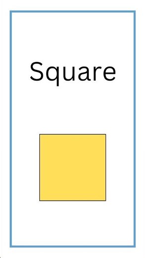 Square flash card #flashcards #shapes #colors