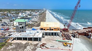 For those who are curious about the progress of the Surfside Pier construction. I thought I would share a little drone video I shot of the construction sight this afternoon! #surfsidepier #dronevideo #surfsidebeachsc | Robbie Bischoff Photography - Drone Services