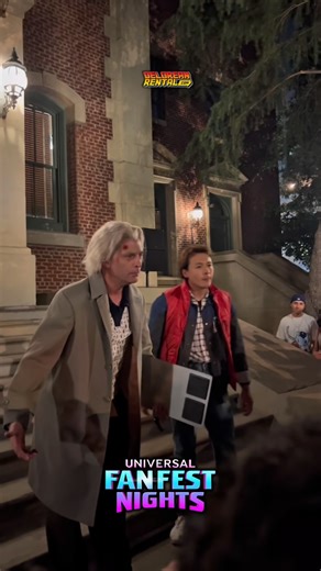 Doc Brown and Marty McFly reunited at the actual Courthouse used in the movie! 🎥 | Delorean Rental