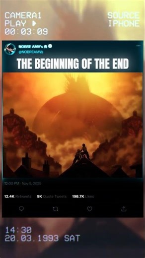 THE BEGINNING OF THE END 💀 #attackontitan #aot #viral #edit