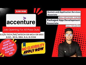 Accenture Application Complete Process 2024 with Live resume building.